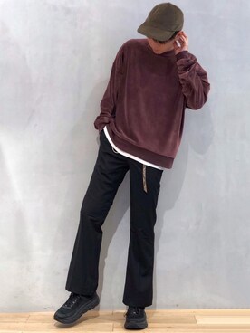 「Steven Alan（スティーブンアラン）のアイテム（キャップ）」を使った、たいち / モテ男製造機 さん（メンズ・170cm）の冬コーディネート