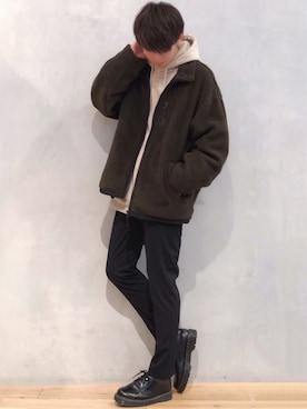 「LIDNM（リドム）のアイテム（財布/小物）」を使った、たいち / モテ男製造機 さん（メンズ・170cm）の冬コーディネート