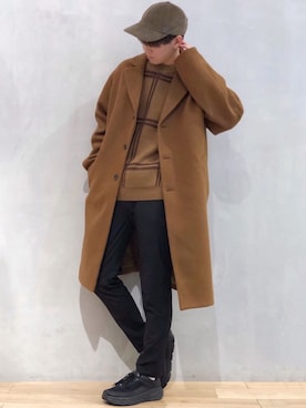 「Steven Alan（スティーブンアラン）のアイテム（キャップ）」を使った、たいち / モテ男製造機 さん（メンズ・170cm）の冬コーディネート