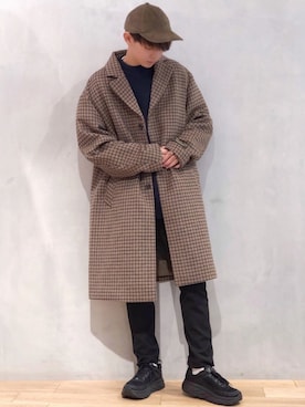 「LIDNM（リドム）のアイテム（財布/小物）」を使った、たいち / モテ男製造機 さん（メンズ・170cm）の冬コーディネート