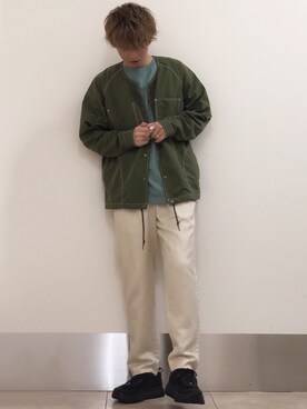 「SENSE OF PLACE by URBAN RESEARCH（センスオブプレイスバイアーバンリサーチ）のアイテム（ノーカラージャケット）」を使った、たいち / モテ男製造機 さん（メンズ・170cm）の春コーディネート