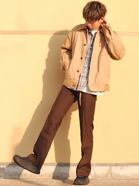 「CLANE（クラネ）のアイテム（ジャケット/アウター）」を使った、たいち / モテ男製造機 さん（メンズ・170cm）の春コーディネート