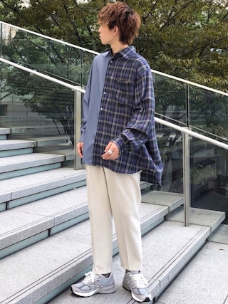 ユナイテッドトウキョウ 2(M〜L)  ハーフグレンチェックシャツ 美品 UNITED TOKYO（ユナイテッドトウキョウ）の「ハーフチェック