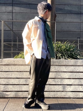 「アイテム（ニット/セーター、ブルー系）」を使った、たいち / モテ男製造機 さん（メンズ・170cm）の冬コーディネート