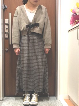 m.さん（レディース・161cm）の春コーディネート