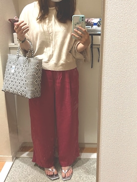 「by boe（バイボー）のアイテム」を使った、m.さん（レディース・161cm）の夏コーディネート