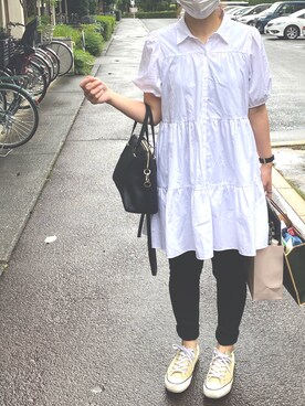 「by boe（バイボー）のアイテム」を使った、m.さん（レディース・161cm）の秋コーディネート