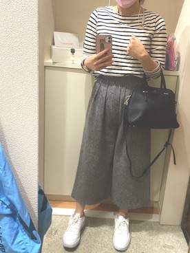 「by boe（バイボー）のアイテム」を使った、m.さん（レディース・161cm）の春コーディネート