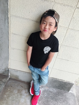 「R（アール）のアイテム（その他）」を使った、y..chan❤︎さん（キッズ・130cm）の冬コーディネート