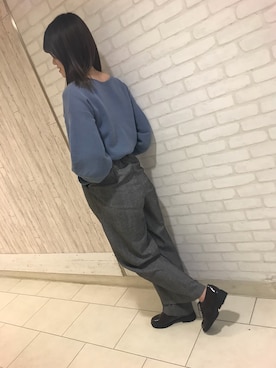 「ラバーソール」｜ORientalTRaffic高田馬場さん（レディース・163cm）の秋コーディネート
