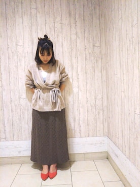 「カラーパンプス」｜ORientalTRaffic高田馬場さん（レディース・163cm）の冬コーディネート