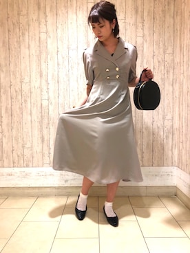 「SpRay PREMIUM（スプレイプレミアム）のアイテム（ワンピース/ドレス）」を使った、ORientalTRaffic高田馬場さん（レディース・165cm）の春コーディネート