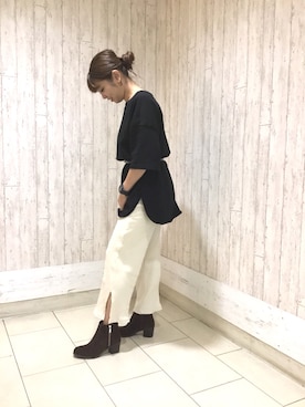 「サイドジップ」｜ORientalTRaffic高田馬場さん（レディース・163cm）の夏コーディネート