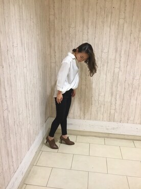 「スキニー」｜「アイテム（ブーティ）」を使った、ORientalTRaffic高田馬場さん（レディース・163cm）の秋コーディネート