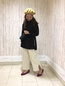 「CLANE（クラネ）のアイテム（バッグ）」を使った、ORientalTRaffic高田馬場さん（レディース・163cm）の秋コーディネート