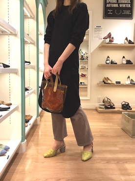 「UNIQLO（ユニクロ）のアイテム（ワンピース/ドレス）」を使った、ORientalTRaffic高田馬場さん（レディース・163cm）の春コーディネート
