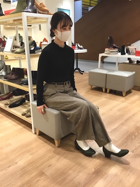 「ソックス×パンプス」｜ORientalTRaffic高田馬場さん（レディース・163cm）の秋コーディネート