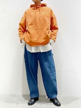 「ワークパンツ」｜「アイテム（パンプス）」を使った、RNA MEDIA ZOZOTOWN STAFFさん（レディース・166cm）の秋コーディネート