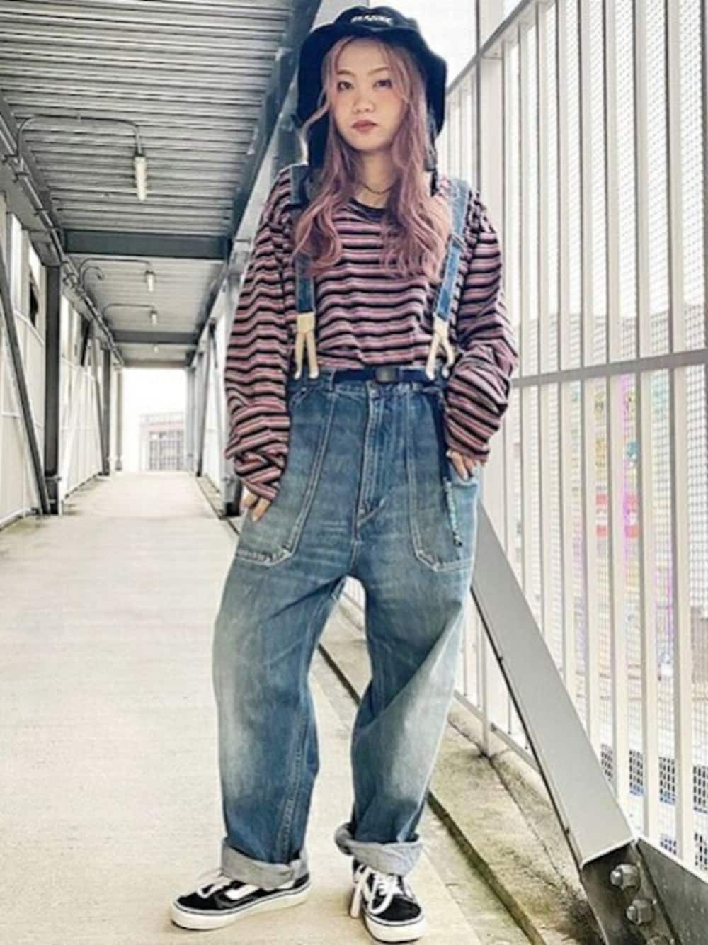 RNA（アールエヌエー）の「R3827 フレンチワークサスペンダーパンツ