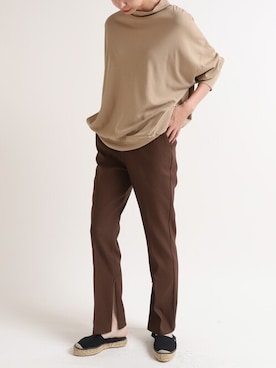 「Audition（オーディション）のアイテム（パンツ）」を使った、RNA MEDIA ZOZOTOWN STAFFさん（レディース・172cm）の秋コーディネート