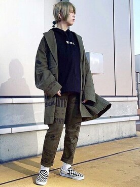 「秋トレンド2021」｜「アイテム（チェスターコート）」を使った、RNA MEDIA ZOZOTOWN STAFFさん（レディース・163cm）の秋コーディネート