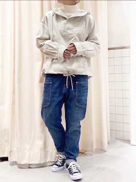 「ウィンドブレーカー」｜「アイテム（その他アウター）」を使った、RNA MEDIA ZOZOTOWN STAFFさん（レディース・161cm）の秋コーディネート