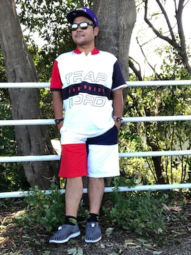 「shorts」｜「アイテム（帽子）」を使った、大三郎さん（メンズ・168cm）の秋コーディネート