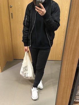 「アイテム（ブルゾン）」を使った、makikoさん（レディース・152cm・30代）の春コーディネート