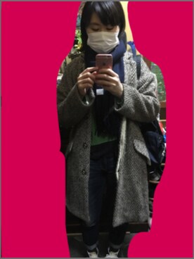 064mさん（レディース・164cm）の冬コーディネート