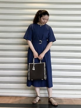 「SHIPS」｜「アイテム（ワンピース/ドレス）」を使った、WOMEN'S STAFFさん（レディース・162cm）の春コーディネート