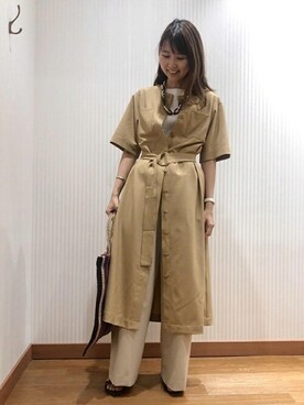 「SHIPS」｜「アイテム（ワンピース/ドレス）」を使った、WOMEN'S STAFFさん（レディース・162cm）の春コーディネート