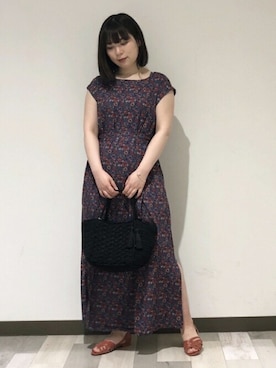 「SHIPS」｜「アイテム（ワンピース/ドレス）」を使った、WOMEN'S STAFFさん（レディース・156cm）の春コーディネート