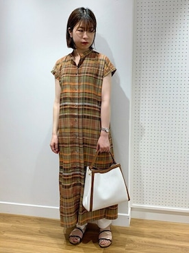 「SHIPS」｜「アイテム（ワンピース/ドレス）」を使った、WOMEN'S STAFFさん（レディース・157cm）の春コーディネート