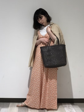 「甘辛mix」｜「アイテム（その他アウター）」を使った、WOMEN'S STAFFさん（レディース・156cm）の春コーディネート