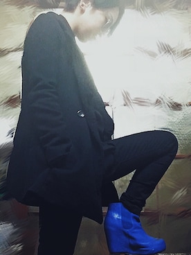 「M-PREMIER（エムプルミエ）のアイテム（ジャケット/アウター）」を使った、RULUGAさん（レディース・150cm）の冬コーディネート