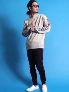 「アイテム（スリッポン）」を使った、【BAYBLO】Officialさん（メンズ・172cm・20代）の冬コーディネート