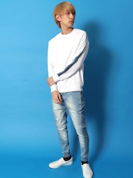 「アイテム（スリッポン）」を使った、【BAYBLO】Officialさん（メンズ・172cm・20代）の冬コーディネート