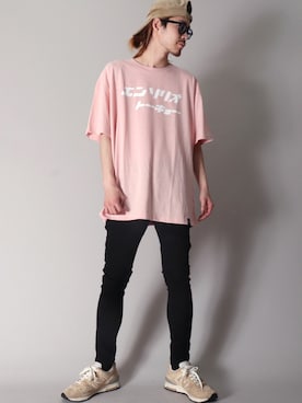 「KANGOL（カンゴール）のアイテム（キャップ）」を使った、【BAYBLO】Officialさん（メンズ・172cm）の夏コーディネート