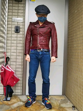 「BACK NUMBER（バックナンバー）のアイテム（デニムパンツ）」を使った、スズキさん（メンズ・165cm）の冬コーディネート