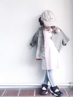 「CLANE（クラネ）のアイテム」を使った、akarinaさん（キッズ・100cm）の夏コーディネート