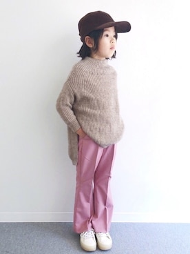 「URBAN RESEARCH Sonny Label（アーバンリサーチサニーレーベル）のアイテム（帽子）」を使った、akarinaさん（キッズ・110cm）の秋コーディネート
