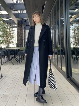 miho fujiwaraさん(レディース・162cm)の冬コーディネート