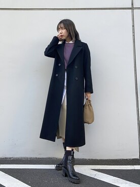 miho fujiwaraさん(レディース・162cm)の冬コーディネート