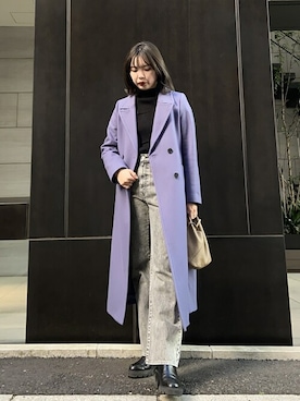 miho fujiwaraさん（レディース・162cm）の冬コーディネート