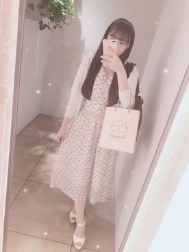 「メゾンドフルール」｜「アイテム（ワンピース/ドレス）」を使った、momoさん（レディース・159cm）の夏コーディネート