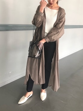 「fireservice（ファイヤーサービス）のアイテム」を使った、アヤカさん（レディース・159cm）の春コーディネート