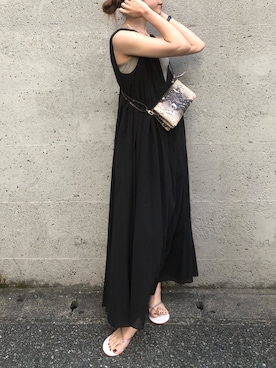 「TKEES（ティキーズ）のアイテム」を使った、アヤカさん（レディース・159cm）の夏コーディネート