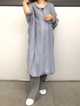 「SUPERGA（スペルガ）のアイテム」を使った、アヤカさん（レディース・159cm）の秋コーディネート