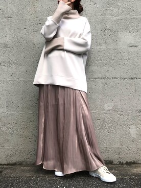 「SUPERGA（スペルガ）のアイテム」を使った、アヤカさん（レディース・159cm）の秋コーディネート