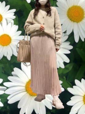 「via j（ヴィアジェイ）のアイテム（Tシャツ/カットソー）」を使った、エテさん（レディース・150cm）の春コーディネート